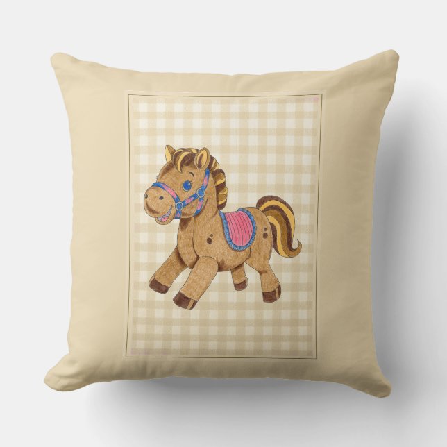 Throw Pillow Toy Pferd Kissen (Vorderseite)
