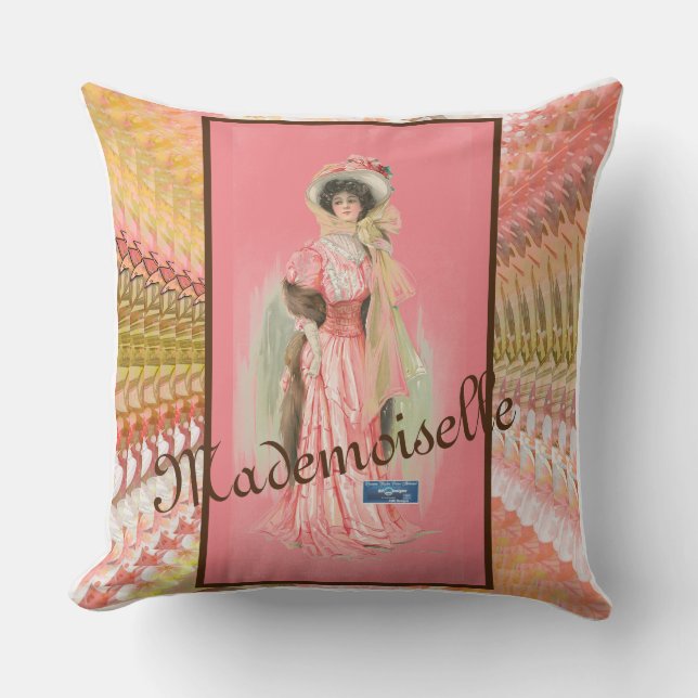 Throw Pillow White (Mademoiselle) RFPMDesign ©️ 20 Kissen (Vorderseite)