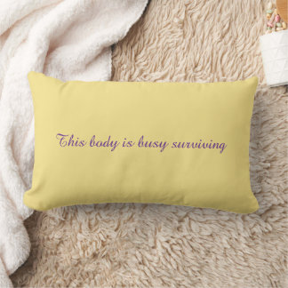 Throw Pillow with an inspirational message Lendenkissen