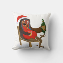 Throw pillow with Laid Back Robin design Kissen