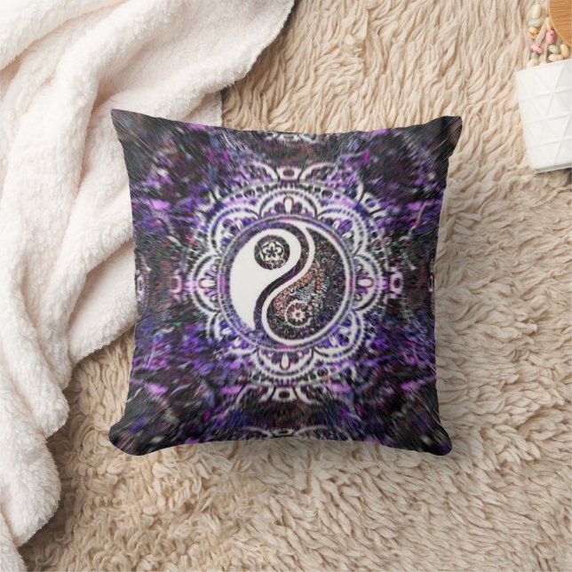 Throw Pillow yin yang Kissen (Decke)