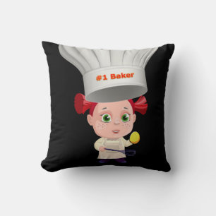 Throw Pillows Koch Eggs Frühstück schwarz Kissen