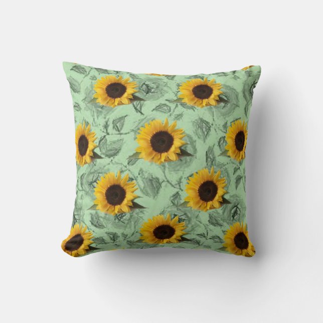 Throw Pillows Sonnenblume Kissen (Vorderseite)