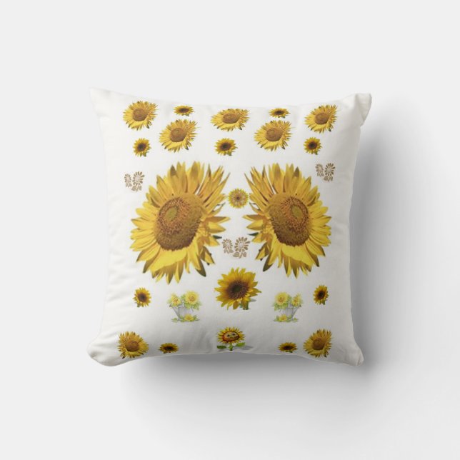 Throw Pillows Sonnenblume Kissen (Vorderseite)