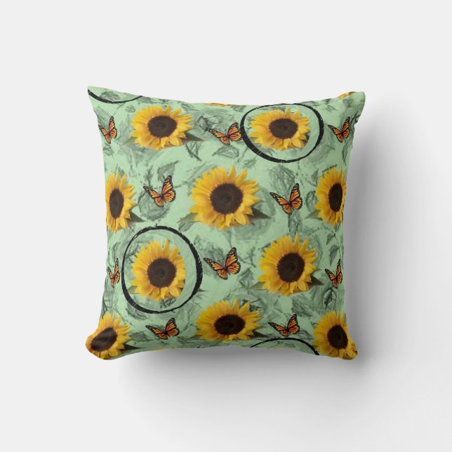 Throw Pillows Sonnenblume Kissen (Vorderseite)