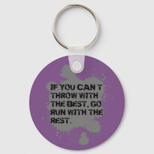 Throw With The Best- Shot Put Discus Keychain Schlüsselanhänger