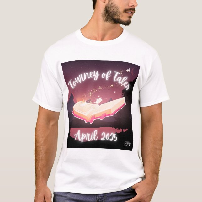 Throwback April 2025 Tourney of Tales Shirt (Vorderseite)