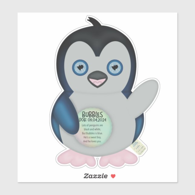 Throwback der 90er Jahre - Pixel Babies Plushie (B Aufkleber (Blatt)