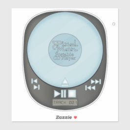 Throwback der 90er Jahre - PixelMan Portable CD Pl Aufkleber