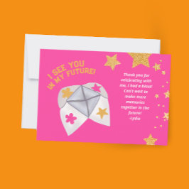 Throwback-Fortune-Party der 90er Jahre Vielen Dank Dankeskarte