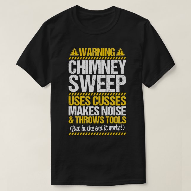 Throws Tools Chimney Sweep  T-Shirt (Design vorne)