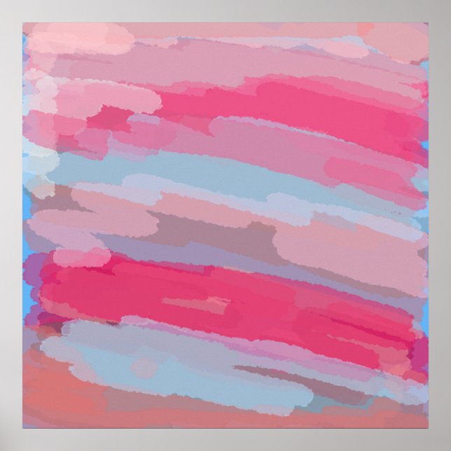 Thru die Abstrakte Malerei Poster drucken (Vorne)