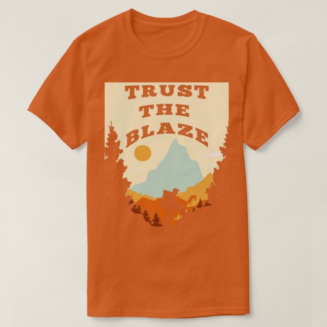 Thru Hiker Trailblazer vertrauen Blaze T-Shirt (Design vorne)