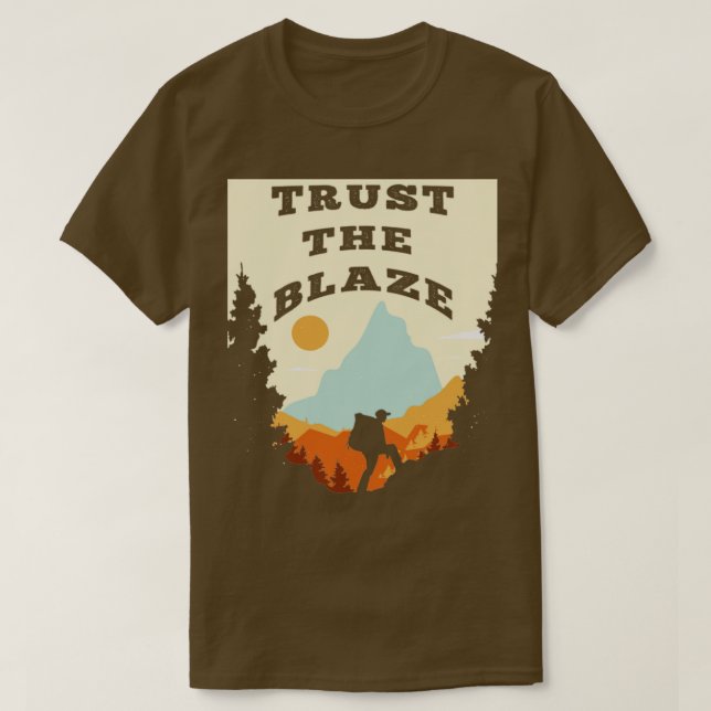 Thru Hiker Trailblazer vertrauen Blaze T-Shirt (Design vorne)