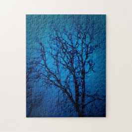 Thru The Glass Weeping Tree Abstrakte Landschaft K Puzzle