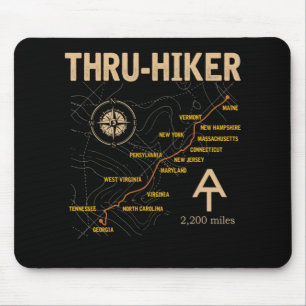 Thruh Hiker Appalachian Trail Wandern Mousepad