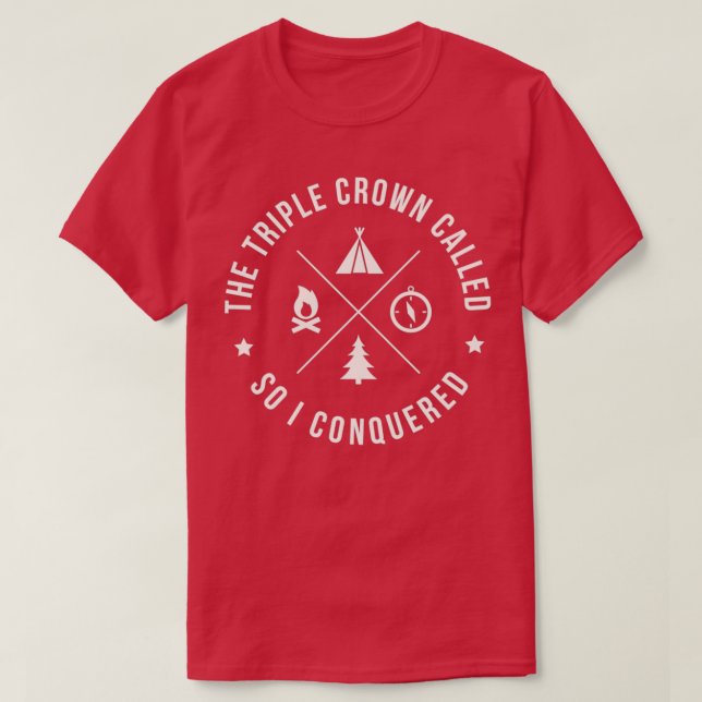 ThruHiker Triple Crown PCT AT CDT T-Shirt (Design vorne)