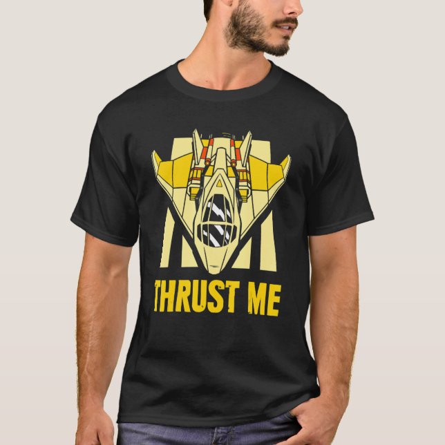 Thrust Me Fighter Jet Aviator Airplane Aviation Pi T-Shirt (Vorderseite)
