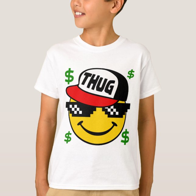Thug Emoticon T-Shirt (Vorderseite)