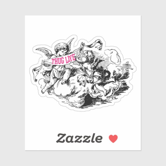 Thug Life Aufkleber (Blatt)