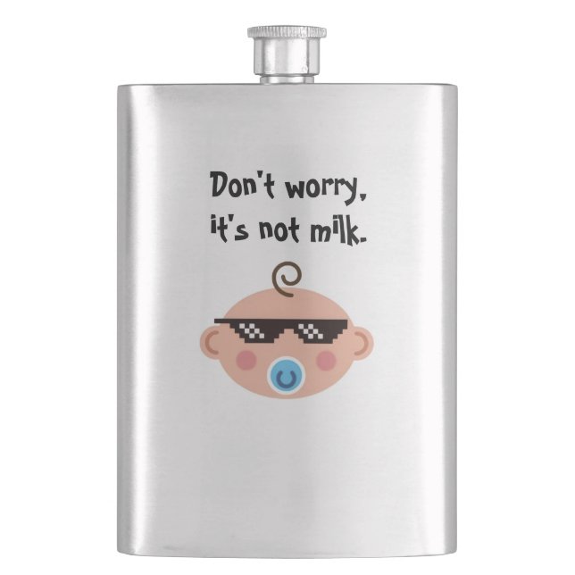 Thug-Life-Baby-Flasche Flachmann (Vorderseite)