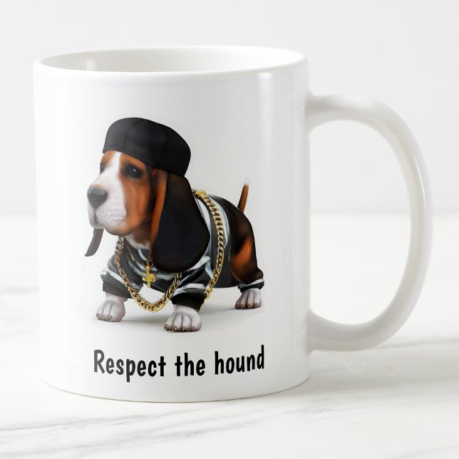 Thug Life Basset Hound Kaffeetasse (Von Creator hochgeladen)