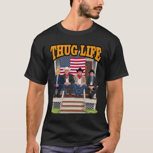 Thug Life Trump Vance Kennedy Elon Shirt (Vorderseite)