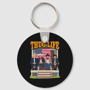Thug Life Trump Vance Kennedy Elon Shirt Schlüsselanhänger