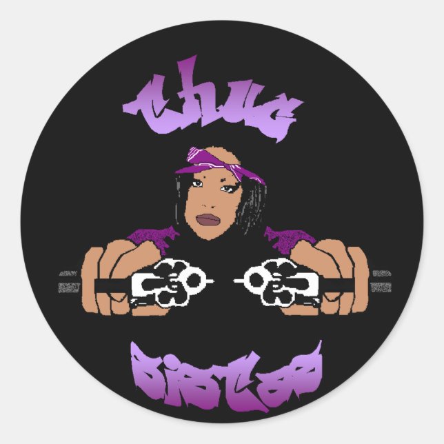 Thug Sistas Sticker (Vorderseite)