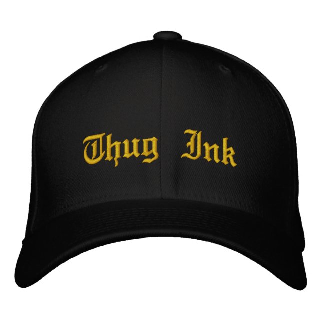 Thug-Tinte-Logo Bestickte Baseballkappe (Vorderseite)