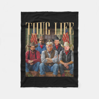 Thug Trump Vance Kennedy Elon für Life Graphic Fleecedecke