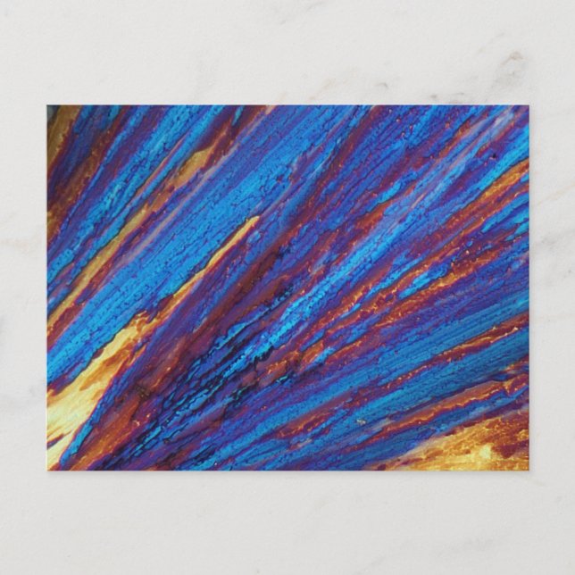 Thuliumnitrat unter dem Mikroskop Postkarte (Vorderseite)