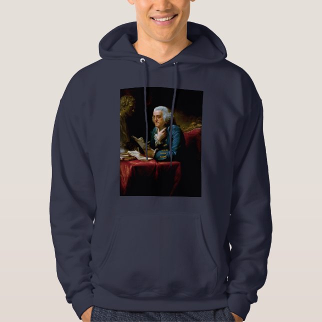 Thumb Portrait, Benjamin Franklin Gründungsvater Hoodie (Vorderseite)