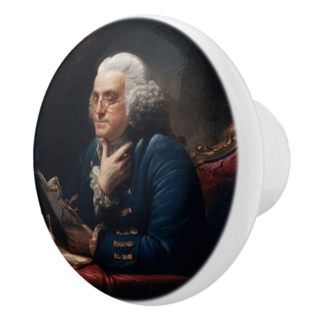 Thumb Portrait, Benjamin Franklin Gründungsvater Keramikknauf (Rechts)