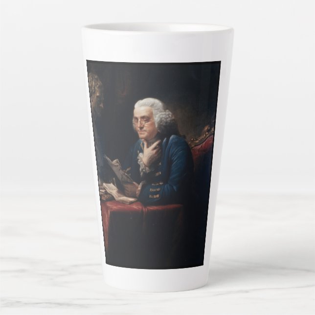 Thumb Portrait, Benjamin Franklin Gründungsvater Milchtasse (Vorderseite)