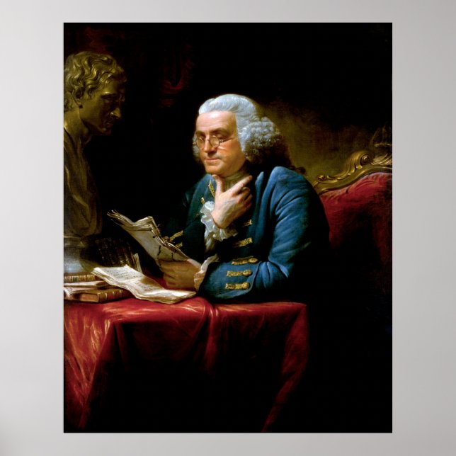 Thumb Portrait, Benjamin Franklin Gründungsvater Poster (Vorne)