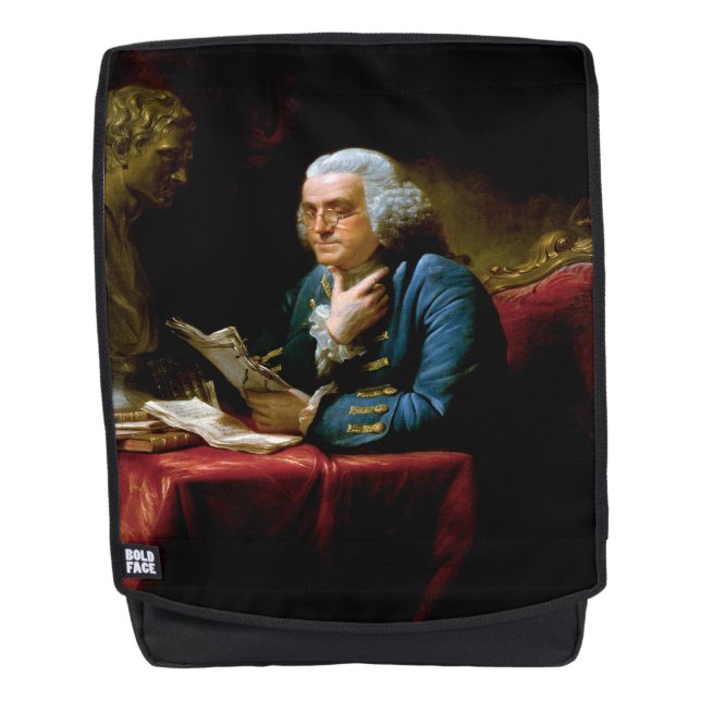 Thumb Portrait, Benjamin Franklin Gründungsvater Rucksack (Vorderseite)
