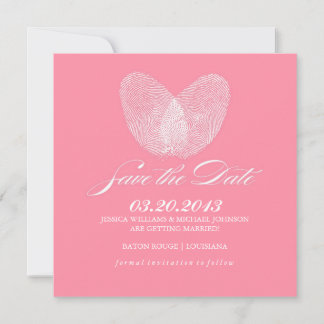 Thumb Print Heart | Save The Date