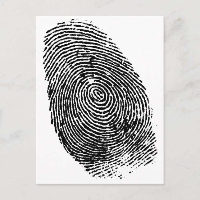 Thumb Print Postkarte (Vorderseite)
