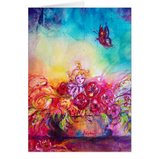 THUMBELINA, BLUME BASKET UND SCHALTFLÄCHE (Vorne)