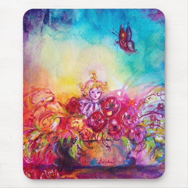 THUMBELINA, BLUME BASKET UND SCHALTFLÄCHE MOUSEPAD (Vorne)