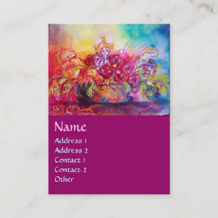 THUMBELINA, BLUME BASKET UND SCHALTFLÄCHE VISITENKARTE