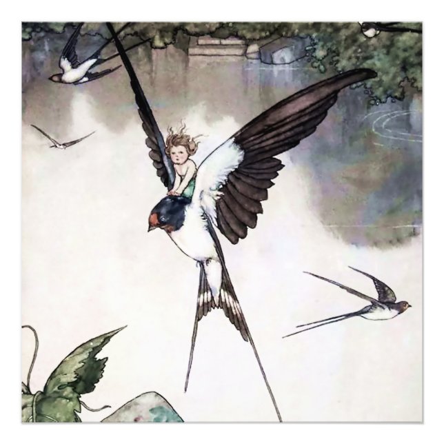 Thumbelina by W Heath Robinson Fotodruck (Vorne)