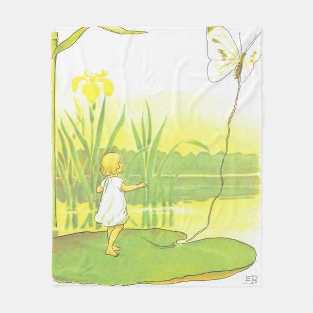 Thumbelina Girl's Room Pastel Fleece Blanket (Vorderseite)