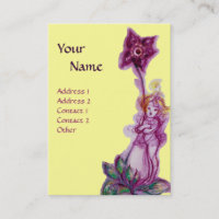 THUMBELINA MIT GELBLICHEM MONOGRAMM LILA BLUME