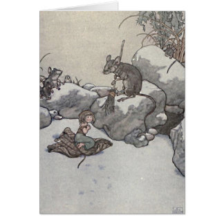 Thumbelina und Mouse Prinzessin Wintermärchen