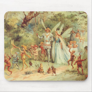 Thumbelina und Prince Wedding, Vintage Mairy Tales Mousepad