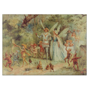Thumbelina und Prince Wedding, Vintage Mairy Tales Schneidebrett