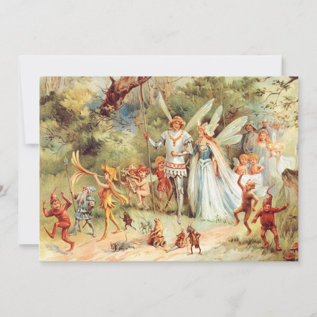 Thumbelinas Hochzeit im Wald (Vorderseite)