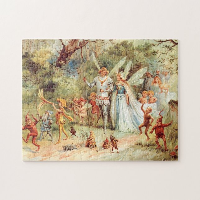 Thumbelinas Hochzeit im Wald Puzzle (Horizontal)